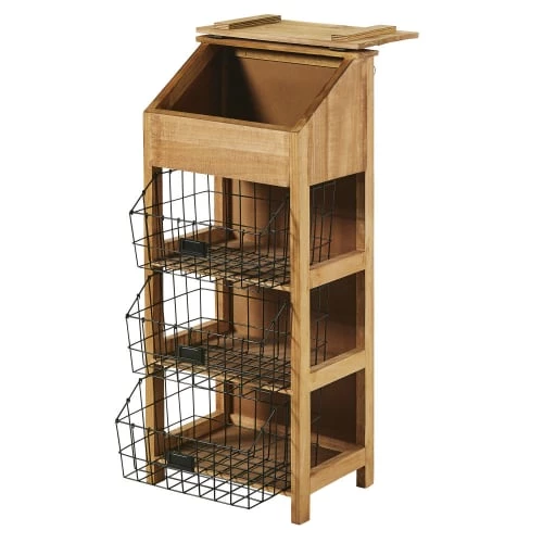 Maisons Du Monde Étagères Etagère 3 Paniers En Métal Noir 2 Maisons Du Monde Étagères Etagère 3 Paniers En Métal Noir – Image 2