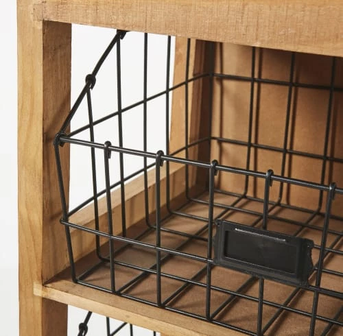 Maisons Du Monde Étagères Etagère 3 Paniers En Métal Noir 5 Maisons Du Monde Étagères Etagère 3 Paniers En Métal Noir – Image 5