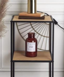 Toilinux Étagères Etagère 3 Planches Déco En Fer Et Mdf Noir -Vaisseliers Soldes Magasin etagere 3 planches deco en fer et mdf noir 5