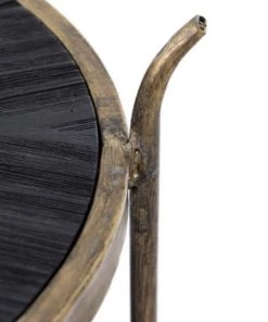 Altobuy Étagères Etagère 3 Plateaux Métal Noir Et Or Vieilli -Vaisseliers Soldes Magasin etagere 3 plateaux metal noir et or vieilli 4