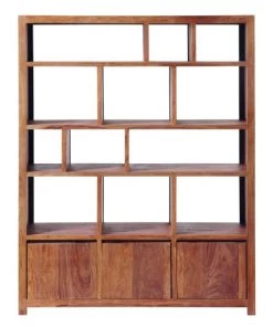 Maisons Du Monde Étagères Étagère 3 Portes En Sheesham Massif