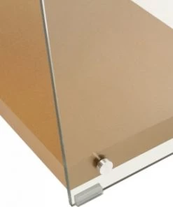 ReCollection Étagères Etagère 4 étagères Bois Dorée Montant Verre H113cm -Vaisseliers Soldes Magasin etagere 4 etageres bois doree montant verre h113cm 4