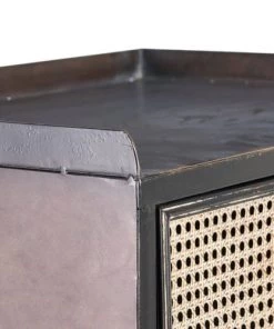 Altobuy Étagères Etagère 4 Plateaux 1 Tiroir Métal Noir Et Or Vieilli -Vaisseliers Soldes Magasin etagere 4 plateaux 1 tiroir metal noir et or vieilli 4