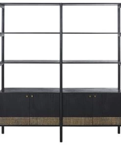 Maisons Du Monde Étagères Etagère 4 Portes Sculptées Noire