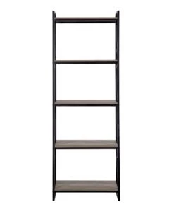 Beliani Étagères Étagère 5 Compartiments Effet Bois -Vaisseliers Soldes Magasin etagere 5 compartiments effet bois 2