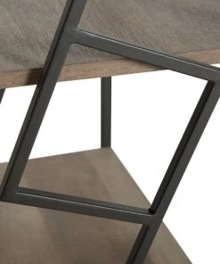 Beliani Étagères Étagère 5 Compartiments Effet Bois -Vaisseliers Soldes Magasin etagere 5 compartiments effet bois 3