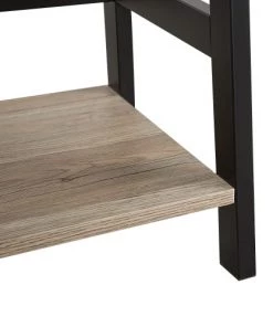Beliani Étagères Étagère 5 étages Effet Bois Clair Et Noir -Vaisseliers Soldes Magasin etagere 5 etages effet bois clair et noir 4