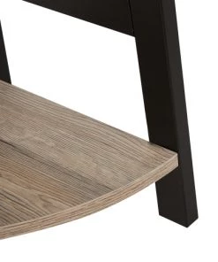 Beliani Étagères Étagère 5 étages En Métal Et Bois Noire -Vaisseliers Soldes Magasin etagere 5 etages en metal et bois noire 3