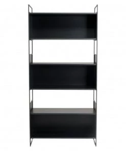 MACABANE Étagères Étagère 5 Niches 5 Niveaux Noire Piètement Métal -Vaisseliers Soldes Magasin etagere 5 niches 5 niveaux noire pietement metal 3