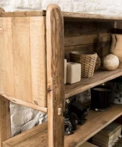 MACABANE Étagères Etagère 5 Niveaux En Pin Recyclé -Vaisseliers Soldes Magasin etagere 5 niveaux en pin recycle 2