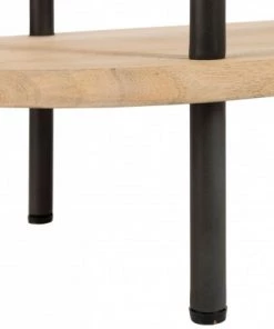 Meubles & Design Étagères Etagère 5 Planches En Bois Et Métal Noir -Vaisseliers Soldes Magasin etagere 5 planches en bois et metal noir 4