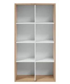 HOMN Étagères Étagère 8 Compartiments, Chêne Et Blanc, 71,5 Cm De Longueur 8 HOMN Étagères Étagère 8 Compartiments, Chêne Et Blanc, 71,5 Cm De Longueur -Vaisseliers Soldes Magasin etagere 8 compartiments chene et blanc 71 5 cm de longueur 3