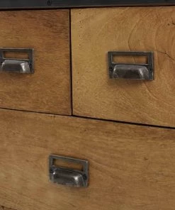 Maisons Du Monde Étagères Étagère 9 Tiroirs En Manguier Et Métal Noir Vieilli -Vaisseliers Soldes Magasin etagere 9 tiroirs en manguier et metal noir vieilli 1000 4 20 166111 3