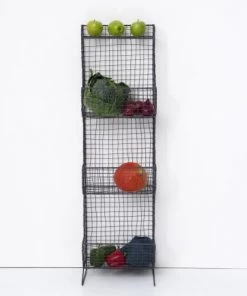 Maison Tilleul Étagères Etagère à Poser 3 Paniers Gris -Vaisseliers Soldes Magasin etagere a poser 3 paniers gris 2