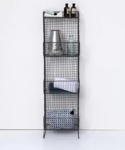 Maison Tilleul Étagères Etagère à Poser 3 Paniers Gris -Vaisseliers Soldes Magasin etagere a poser 3 paniers gris 3