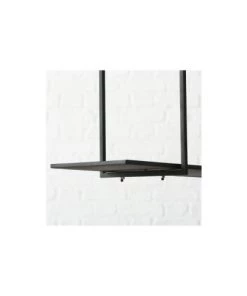 Wadiga Étagères Étagère à Suspendre En Fer Laqué Noir -Vaisseliers Soldes Magasin etagere a suspendre en fer laque noir 2