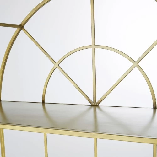 Maisons Du Monde Étagères Etagère Arcade En Métal Doré Mat 3 Maisons Du Monde Étagères Etagère Arcade En Métal Doré Mat – Image 3