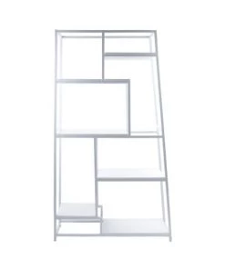 Leitmotiv Étagères Étagère Asymétrique En Métal Blanc H178cm