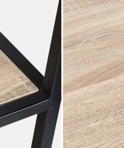 Alice's Garden Étagères Etagère Asymétrique En Métal Noir & Décor Bois -Vaisseliers Soldes Magasin etagere asymetrique en metal noir decor bois 5