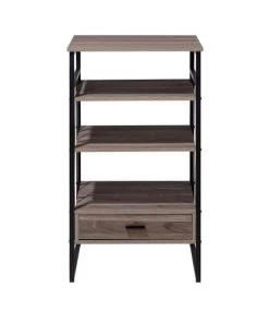 Beliani Étagères Étagère Avec Tiroir -Vaisseliers Soldes Magasin etagere avec tiroir 2