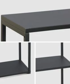 Alice's Garden Étagères Etagère Basse 3 Niveaux En Métal Noir -Vaisseliers Soldes Magasin etagere basse 3 niveaux en metal noir 5