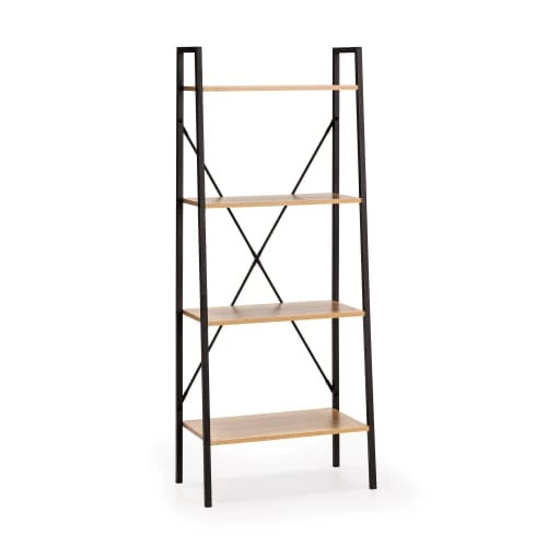 HOMN Étagère Bibliothèque Bois 4 Étagères, Pour Salle à Manger 1 HOMN Étagère Bibliothèque Bois 4 Étagères, Pour Salle à Manger