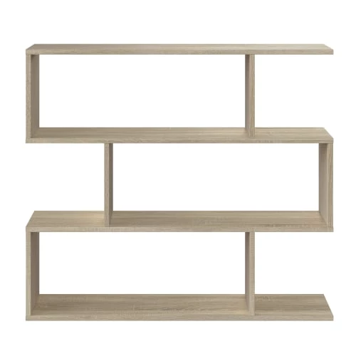 HOMN Étagère Bibliothèque Couleur Chêne 6 Étagères 4 HOMN Étagère Bibliothèque Couleur Chêne 6 Étagères – Image 4