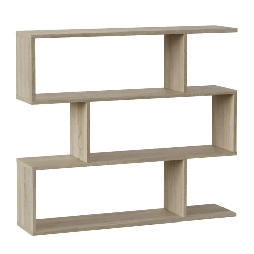 HOMN Étagère Bibliothèque Couleur Chêne 6 Étagères 1 HOMN Étagère Bibliothèque Couleur Chêne 6 Étagères