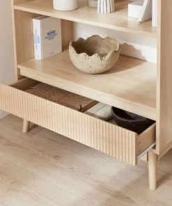 Alice's Garden Étagères Etagère Bibliothèque, Décor Bois - 3 Niveaux -Vaisseliers Soldes Magasin etagere bibliotheque decor bois 3 niveaux 2