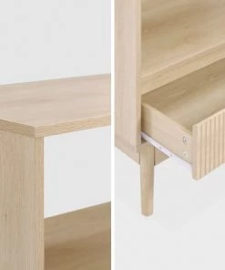 Alice's Garden Étagères Etagère Bibliothèque, Décor Bois - 3 Niveaux -Vaisseliers Soldes Magasin etagere bibliotheque decor bois 3 niveaux 5