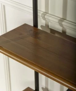 Robin Des Bois Étagères Etagère Bibliothèque En Pin Et Métal -Vaisseliers Soldes Magasin etagere bibliotheque en pin et metal 3