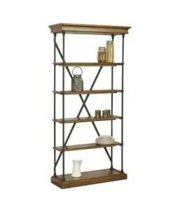 Robin Des Bois Étagères Etagère Bibliothèque En Pin Et Métal -Vaisseliers Soldes Magasin etagere bibliotheque en pin et metal 5