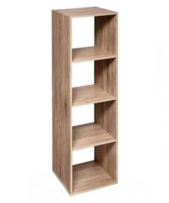 Five Simply Smart Étagères Étagère Bois 4 Cases Haut Naturel