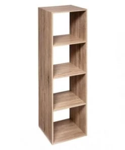 Five Simply Smart Étagères Étagère Bois 4 Cases Haut Naturel -Vaisseliers Soldes Magasin etagere bois 4 cases haut naturel 3