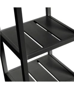 Wadiga Étagères Étagère Bois Noir 5 Plateaux - 37x33x140cm 5 Wadiga Étagères Étagère Bois Noir 5 Plateaux - 37x33x140cm -Vaisseliers Soldes Magasin etagere bois noir 5 plateaux 37x33x140cm 2