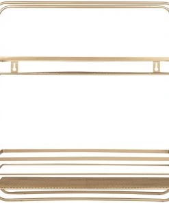 Maisons Du Monde Étagères Etagère Carrée En Métal Doré