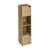 Wadiga Étagères Étagère Colonne 2 Casiers + 2 Placards 30x29x119cm