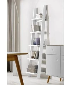 Meubles & Design Étagères Étagère Colonne Bois Style Contemporain Blanc -Vaisseliers Soldes Magasin etagere colonne bois style contemporain blanc 2
