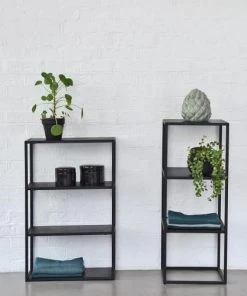 Decoclico Factory Étagères Etagère Colonne En Métal Noir -Vaisseliers Soldes Magasin etagere colonne en metal noir 3