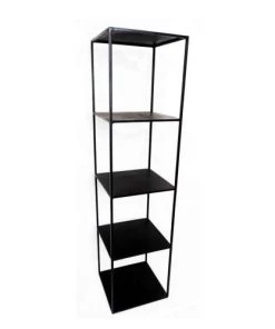 Decoclico Factory Étagères Etagère Colonne En Métal Noir