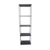 Decoclico Factory Étagères Etagère Colonne En Métal Noir Mat Noir