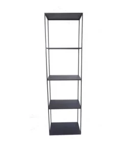 Decoclico Factory Étagères Etagère Colonne En Métal Noir Mat Noir