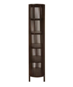 Meubles & Design Étagères Etagère Contemporaine En Bois Foncé 5 étages -Vaisseliers Soldes Magasin etagere contemporaine en bois fonce 5 etages 2