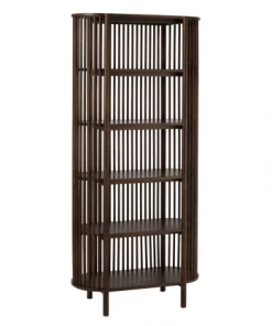 Meubles & Design Étagères Etagère Contemporaine En Bois Foncé 5 étages