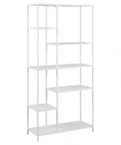 Meubles & Design Étagères Etagère Contemporaine En Métal Blanc -Vaisseliers Soldes Magasin etagere contemporaine en metal blanc 2
