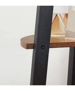 Calicosy Étagères Étagère D'angle Industrielle à 4 Niveaux Métal Et Effet Bois Rustique -Vaisseliers Soldes Magasin etagere d angle industrielle a 4 niveaux metal et effet bois rustique 5