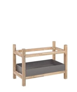 Beliani Étagères Etagère De Jardin Effet Béton Gris 2 Niveaux -Vaisseliers Soldes Magasin etagere de jardin effet beton gris 2 niveaux 2