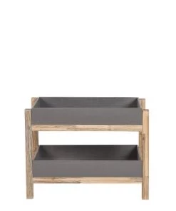 Beliani Étagères Etagère De Jardin Effet Béton Gris 2 Niveaux -Vaisseliers Soldes Magasin etagere de jardin effet beton gris 2 niveaux 4