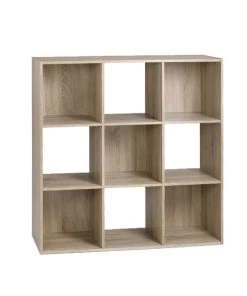 Calicosy Étagères Etagère De Rangement 9 Cases - Marron