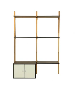 Sodiake Étagères Étagère De Rangement, Pour Salon, 178 X 128 X 35 Cm En Hêtre Massif -Vaisseliers Soldes Magasin etagere de rangement pour salon 178 x 128 x 35 cm en hetre massif 3